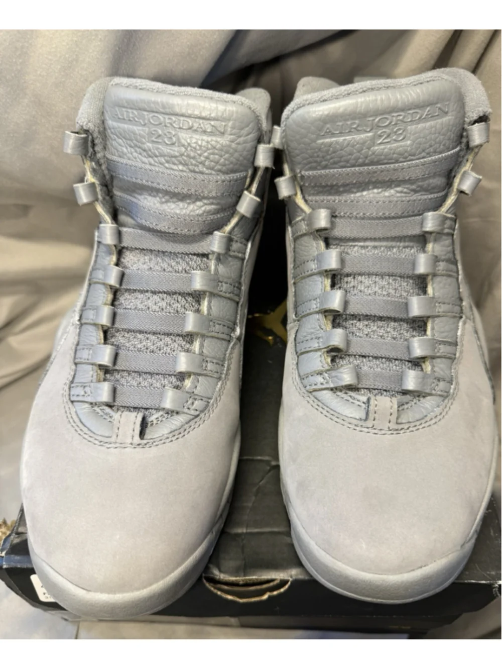 Air Jordan 10 Cool Grey Retro Sneakers 2017 310805-022 Mens Size 9